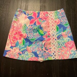 Lilly Pulitzer Women's Resort Wear Skort Bright And Beautiful NWOT